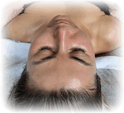 Lady feeling relaxed after treatment